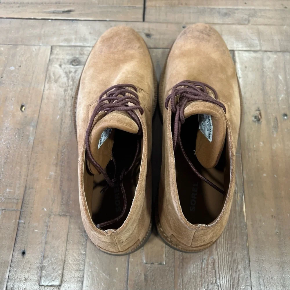 Sorel Madson II Chukka Boots Men’s Size 8 Tan Suede Waterproof Ankle Lace Up